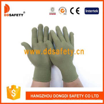 13 Gauge Bamboo Green Nylon Polyester Gloves Dch124